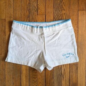Vintage Y2k Nike White & Blue Athletic Shorts